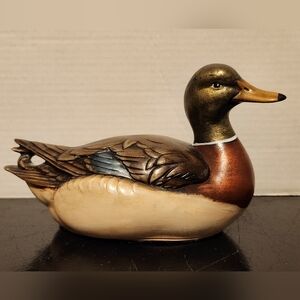 Mallard Duck Drake Decoy Ceramic Porcelain Figure